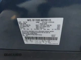 2018 Ford Explorer Limited with VIN 1FM5K7F86JGB74522, listed as a IAAI auction lot 42399808 with 49,004 mi miles and . Bid and sale history available at DreamBid. Image 9.