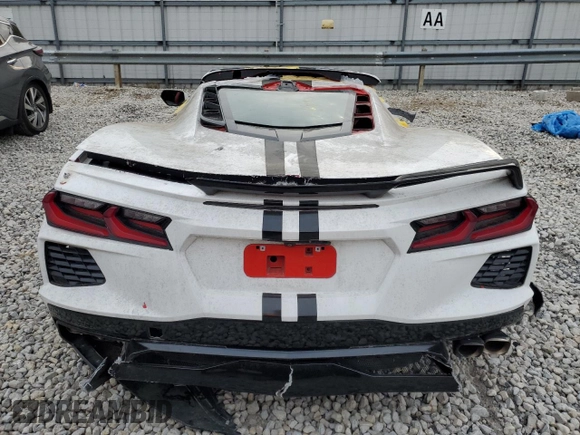 2020 Chevrolet Corvette 3LT with VIN 1G1Y82D43L5101442, listed as a Copart auction lot 70041624 with 0 mi miles and Salvage Title. Bid and sale history available at carsss.com. Image 6.