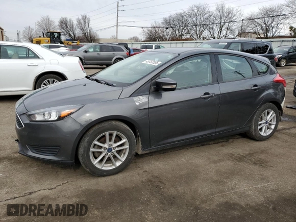 2017 Ford Focus SE with VIN 1FADP3K21HL340464, listed as a Copart auction lot 45750535 with 64,518 mi miles and Salvage Title. Bid and sale history available at carsss.com. Image 1.