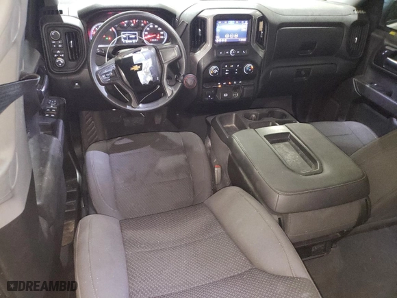 2020 Chevrolet Silverado 1500 Custom with VIN 3GCPYBEK4LG247874, listed as a Copart auction lot 45980275 with 54,920 mi miles and Salvage Title. Bid and sale history available at carsss.com. Image 8.