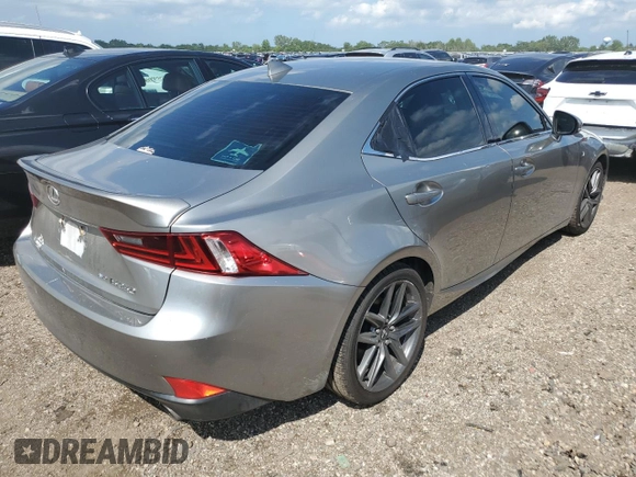 2015 Lexus IS 250 with VIN JTHCF1D26F5017439, listed as a Copart auction lot 62004435 with 99,127 mi miles and Salvage title. Bid and sale history available at DreamBid. Image 3.