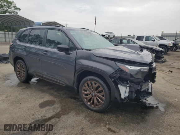 2025 Subaru Forester Special Sports z VIN JF2SLDHC9SH486755, wystawiony jako Copart lot #55978925 z przebiegiem 1 849 mil mil oraz Szkoda całkowita • Salvage title. Historia ofert i sprzedaży dostępna na DreamBid. Obrazek 4.