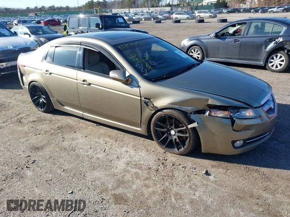 2008 Acura TL with VIN 19UUA66278A021848, listed as a IAAI auction lot 41757893 with 122,940 mi miles. Bid and sale history available at carsss.com. Image 1.