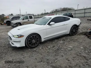 2020 Ford Mustang EcoBoost with VIN 1FA6P8THXL5153634, listed as a Copart auction lot 44122095 with 122,931 mi miles and Salvage Title. Bid and sale history available at carsss.com. Image 1.