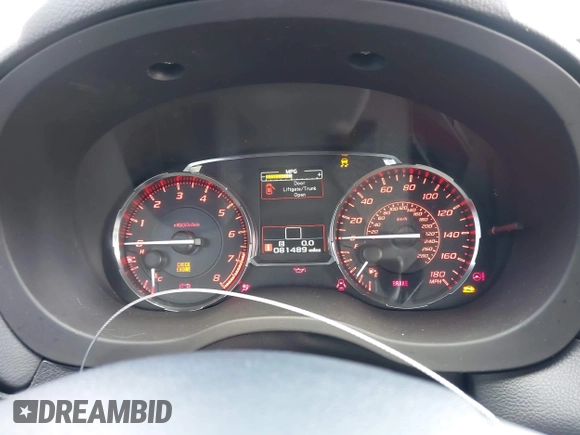 2017 Subaru WRX с VIN JF1VA1B6XH9808315, выставлен на аукционе IAAI как лот 42291214 с пробегом 81 489 миль миль и . История ставок и продаж доступна на DreamBid. Изображение 7.
