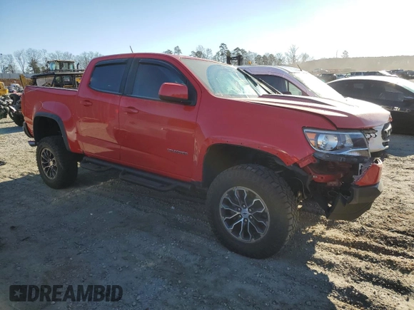 2018 Chevrolet Colorado 4WD ZR2 with VIN 1GCGTEEN6J1104009, listed as a Copart auction lot 47365595 with 48,997 mi miles and Salvage Title. Bid and sale history available at carsss.com. Image 4.