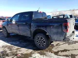 2024 Ford Ranger LARIAT with VIN 1FTER4KH6RLE24736, listed as a Copart auction lot 42259345 with 3,690 mi miles and Salvage Title. Bid and sale history available at carsss.com. Image 2.