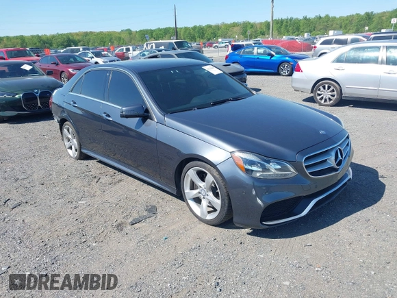 2014 Mercedes-Benz E 350 Sport with VIN WDDHF5KB8EA985121, listed as a IAAI auction lot 42124448 with 96,412 mi miles and . Bid and sale history available at DreamBid. Image 1.
