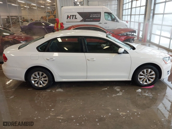 2012 Volkswagen Passat S w/Appearance with VIN 1VWAH7A35CC107902, listed as a IAAI auction lot 41243434 with 158,889 mi miles. Bid and sale history available at carsss.com. Image 13.