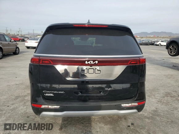 2022 Kia Carnival EX with VIN KNDNC5H36N6149302, listed as a Copart auction lot 84716604 with 32,108 mi miles and Salvage Title. Bid and sale history available at carsss.com. Image 6.