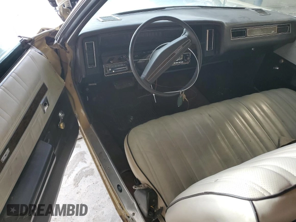 1973 Chevrolet Caprice z VIN 1N67R3S148043, wystawiony jako Copart lot #84374964 z przebiegiem 23 308 mil mil oraz Szkoda całkowita • Salvage title. Historia ofert i sprzedaży dostępna na DreamBid. Obrazek 8.