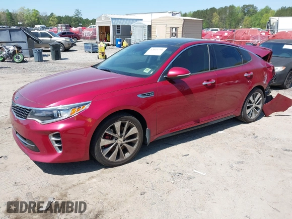 2016 Kia Optima SX Turbo with VIN 5XXGW4L23GG100829, listed as a IAAI auction lot 42013791 with 102,518 mi miles and . Bid and sale history available at DreamBid. Image 17.