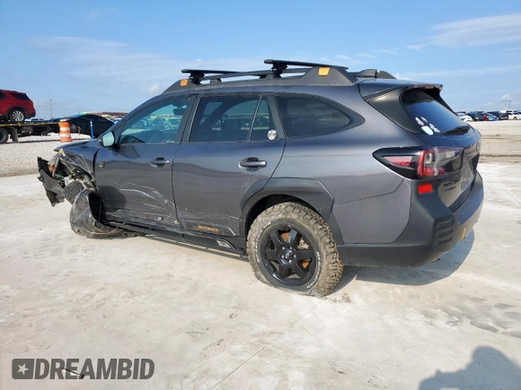 2022 Subaru Outback Wilderness with VIN 4S4BTGUDXN3139737, listed as a Copart auction lot 59183615 with 57,669 mi miles and Salvage title. Bid and sale history available at DreamBid. Image 2.