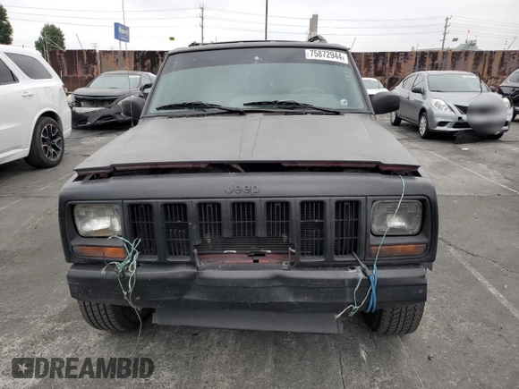 1998 Jeep Cherokee SE with VIN 1J4FT28S1WL203077, listed as a Copart auction lot 75872944 with 184,840 mi miles and Salvage Title. Bid and sale history available at carsss.com. Image 5.