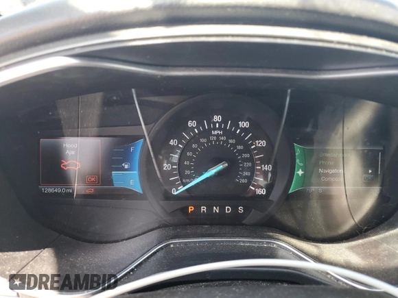 2014 Ford Fusion Titanium with VIN 3FA6P0K95ER154959, listed as a Copart auction lot 52194285 with 128,649 mi miles and Salvage Title. Bid and sale history available at carsss.com. Image 9.