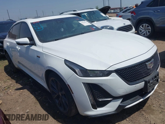 2021 Cadillac CT5 V-Series with VIN 1G6DV5RW2M0128157, listed as a IAAI auction lot 41928263 with 49,698 mi miles and . Bid and sale history available at DreamBid. Image 1.