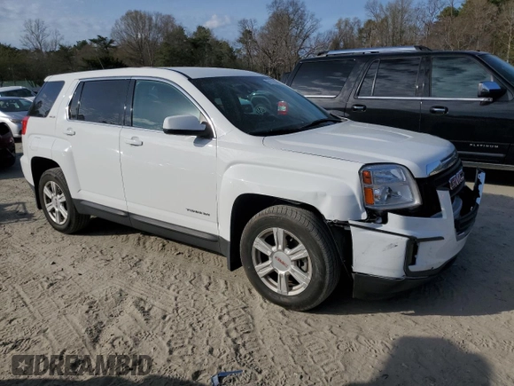 2016 GMC Terrain SLE with VIN 2GKALMEK1G6306854, listed as a Copart auction lot 51112835 with 64,582 mi miles and Salvage Title. Bid and sale history available at carsss.com. Image 4.