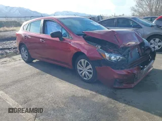 2019 Subaru Impreza with VIN 4S3GTAA63K1721568, listed as a IAAI auction lot 41896632 with 18,744 mi miles. Bid and sale history available at carsss.com. Image 1.
