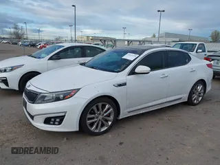 2015 Kia Optima SXL Turbo with VIN 5XXGR4A63FG374348, listed as a IAAI auction lot 41913278 with 173,880 mi miles and . Bid and sale history available at DreamBid. Image 17.