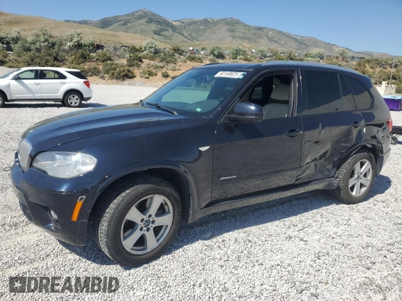 2013 BMW X5 xDrive50i with VIN 5UXZV8C5XD0C16993, listed as a Copart auction lot 60169825 with 90,382 mi miles and Salvage title. Bid and sale history available at DreamBid. Image 1.