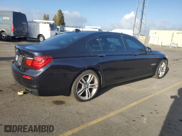 2014 BMW 7 Series 740Li with VIN WBAYE4C50ED137813, listed as a Copart auction lot 80801994 with 159,726 mi miles and Clean Title. Bid and sale history available at carsss.com. Image 3.