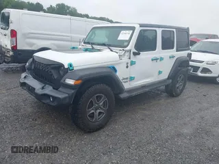2019 Jeep Wrangler Unlimited Sport S with VIN 1C4HJXDG3KW504364, listed as a IAAI auction lot 42350748 with 109,524 mi miles and . Bid and sale history available at DreamBid. Image 2.