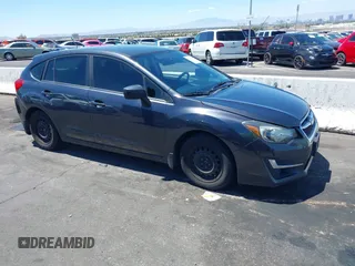 2015 Subaru Impreza 2.0i z VIN JF1GPAA69F8287678, wystawiony jako IAAI lot #42234981 z przebiegiem 137 621 mil mil oraz . Historia ofert i sprzedaży dostępna na DreamBid. Obrazek 1.