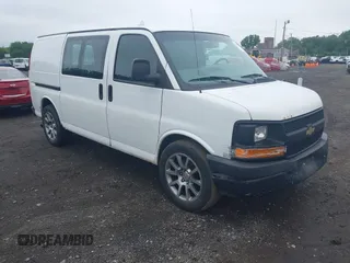 2013 Chevrolet Express Cargo with VIN 1GCSGAFX1D1162542, listed as a IAAI auction lot 42529901 with 310,164 mi miles and . Bid and sale history available at DreamBid. Image 1.