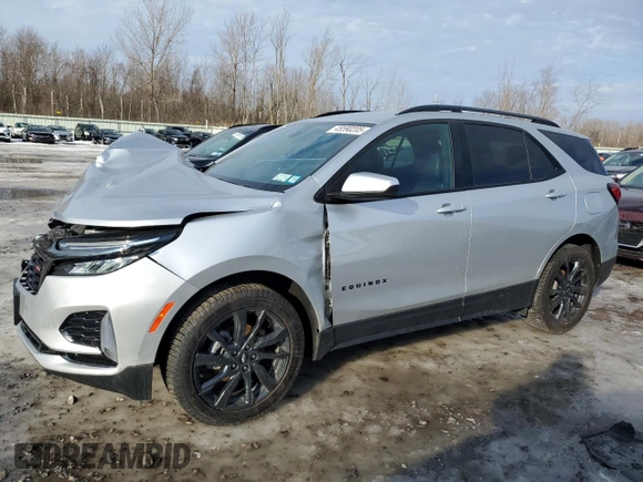 2022 Chevrolet Equinox RS with VIN 3GNAXWEV1NS106987, listed as a Copart auction lot 65253865 with 29,171 mi miles and Non repairable. Bid and sale history available at DreamBid. Image 1.