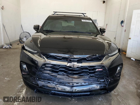 2019 Chevrolet Blazer RS with VIN 3GNKBJRS7KS679698, listed as a Copart auction lot 61201795 with 74,261 mi miles and Salvage title. Bid and sale history available at DreamBid. Image 5.