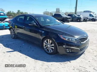 2015 Kia Optima SX Turbo with VIN 5XXGR4A63FG442597, listed as a IAAI auction lot 41533157 with 156,138 mi miles and . Bid and sale history available at DreamBid. Image 1.