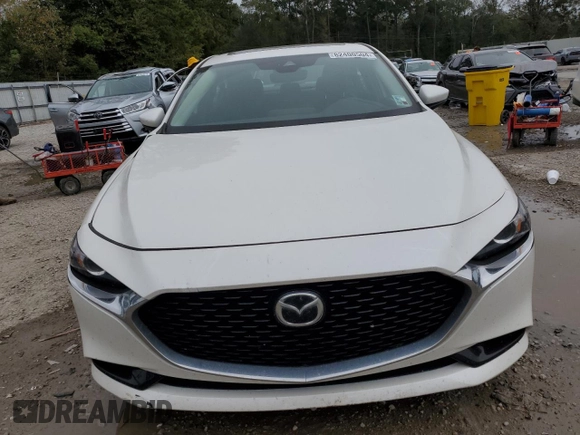 2023 Mazda 3 S Carbon Edition with VIN 3MZBPACM2PM370458, listed as a Copart auction lot 82400504 with 24,460 mi miles and Salvage title. Bid and sale history available at DreamBid. Image 5.