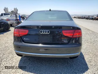 2013 Audi A8 4.0L with VIN WAUR2AFD5DN010742, listed as a Copart auction lot 62687735 with 107,984 mi miles and Salvage title. Bid and sale history available at DreamBid. Image 6.