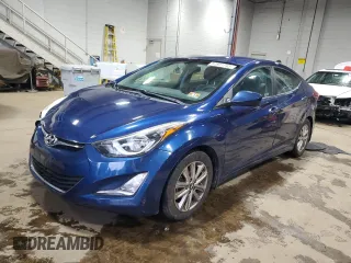 2015 Hyundai Elantra SE with VIN 5NPDH4AE7FH582461, listed as a Copart auction lot 51911745 with 49,610 mi miles and Salvage Title. Bid and sale history available at carsss.com. Image 1.