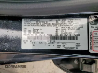 2015 Ford Fiesta S с VIN 3FADP4AJ6FM213400, выставлен на аукционе Copart как лот 57097235 с пробегом 134 712 миль миль и Списание • Salvage title. История ставок и продаж доступна на DreamBid. Изображение 13.