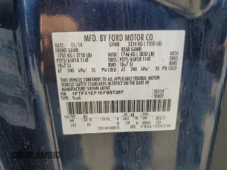 2014 Ford F-150 XL с VIN 1FTFX1EF1EFB97287, выставлен на аукционе Copart как лот 62287955 с пробегом 88 339 миль миль и Чистый • Clean title. История ставок и продаж доступна на DreamBid. Изображение 12.