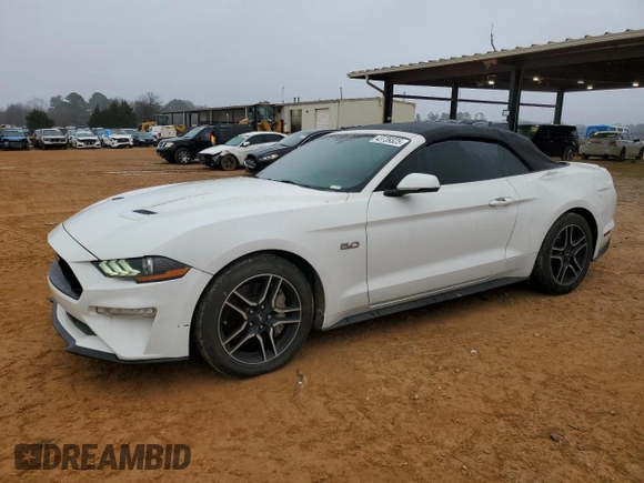 2018 Ford Mustang GT Premium with VIN 1FATP8FF3J5132845, listed as a Copart auction lot 43739325 with 99,603 mi miles and Salvage title. Bid and sale history available at DreamBid. Image 1.