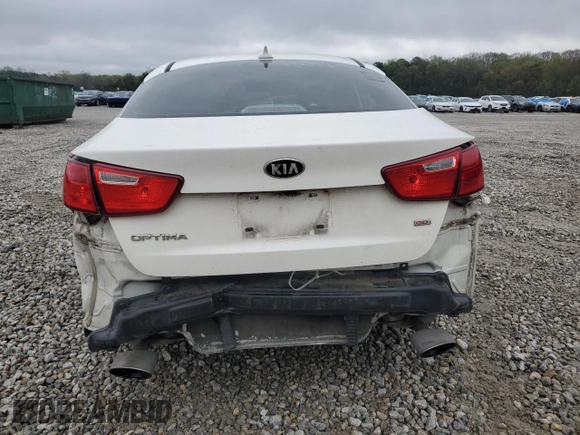 2015 Kia Optima LX with VIN KNAGM4A74F5566435, listed as a Copart auction lot 50004985 with 157,148 mi miles and Salvage Title. Bid and sale history available at carsss.com. Image 6.