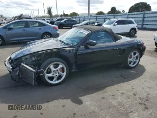 2001 Porsche Boxster S with VIN WP0CB29851U664784, listed as a Copart auction lot 46404485 with 117,816 mi miles and Salvage Title. Bid and sale history available at carsss.com. Image 1.