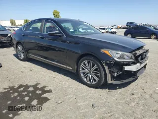 2018 Genesis G80 3.8L with VIN KMHGN4JE5JU227112, listed as a Copart auction lot 60564705 with 83,577 mi miles and Salvage title. Bid and sale history available at DreamBid. Image 4.