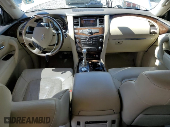 2012 Infiniti QX56 7-passenger with VIN JN8AZ2NE5C9017052, listed as a Copart auction lot 48788315 with 161,824 mi miles and Salvage Title. Bid and sale history available at carsss.com. Image 8.