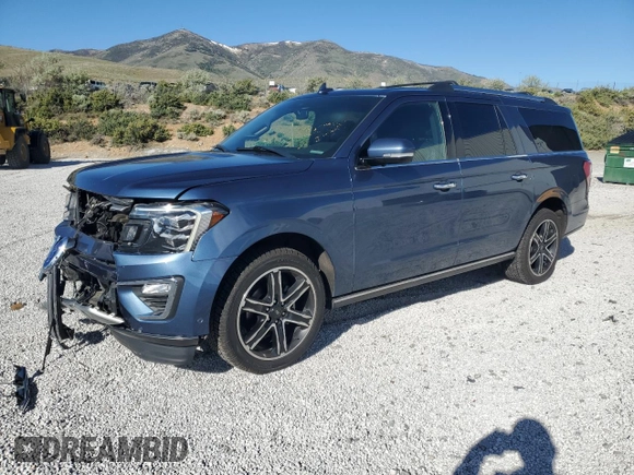 2019 Ford Expedition Max Limited z VIN 1FMJK2AT1KEA32511, wystawiony jako Copart lot #57535255 z przebiegiem 118 903 mil mil oraz Szkoda całkowita • Salvage title. Historia ofert i sprzedaży dostępna na DreamBid. Obrazek 1.
