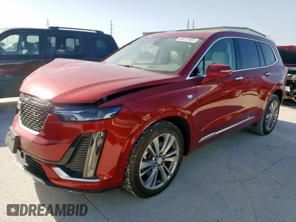 2024 Cadillac XT6 FWD Premium Luxury with VIN 1GYKPCRS6RZ715118, listed as a Copart auction lot 50512905 with 11,563 mi miles and Salvage Title. Bid and sale history available at carsss.com. Image 1.