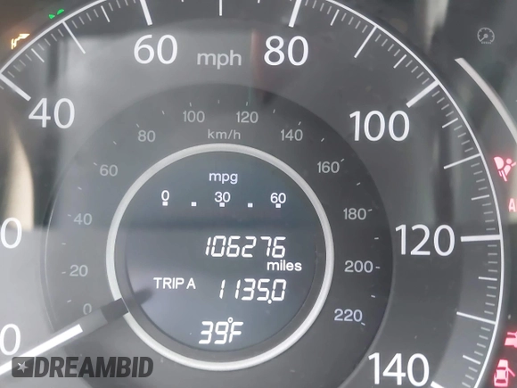 2016 Honda CR-V LX with VIN 5J6RM4H33GL119472, listed as a IAAI auction lot 41706505 with 106,276 mi miles. Bid and sale history available at carsss.com. Image 15.