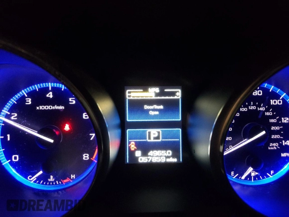 2017 Subaru Legacy Premium with VIN 4S3BNAD68H3027908, listed as a Copart auction lot 61406595 with 57,859 mi miles and Salvage title. Bid and sale history available at DreamBid. Image 9.