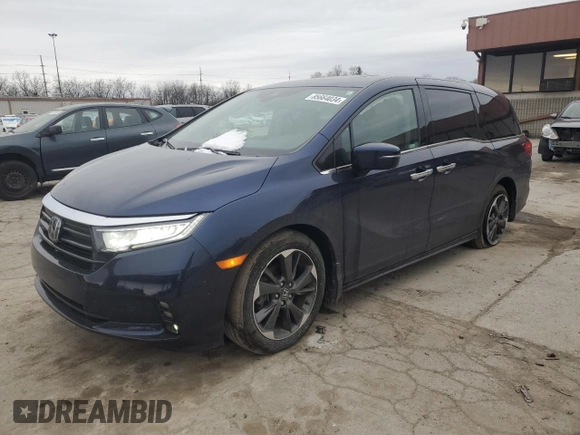 2022 Honda Odyssey Elite с VIN 5FNRL6H91NB042481, выставлен на аукционе Copart как лот 85664034 с пробегом 26 870 миль миль и На запчасти • Non repairable. История ставок и продаж доступна на DreamBid. Изображение 1.