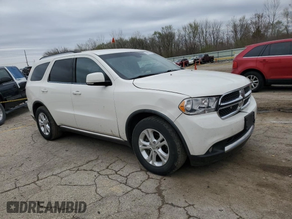 2012 Dodge Durango Crew with VIN 1C4RDJDG6CC153249, listed as a Copart auction lot 51892745 with 136,532 mi miles and Salvage Title. Bid and sale history available at carsss.com. Image 4.