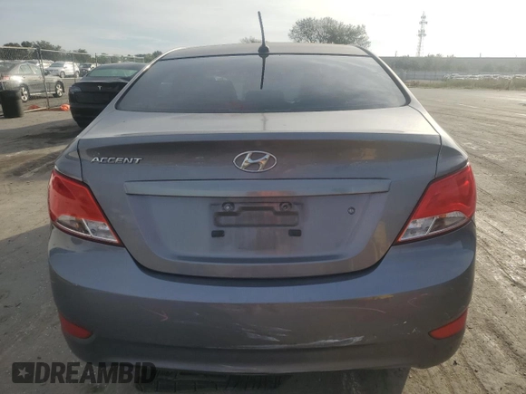 2015 Hyundai Accent GLS with VIN KMHCT4AE2FU842440, listed as a Copart auction lot 75312143 with 76,768 mi miles and . Bid and sale history available at DreamBid. Image 6.