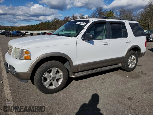 2003 Ford Explorer Eddie Bauer with VIN 1FMZU74K33UA69290, listed as a Copart auction lot 76154684 with 117,928 mi miles and Clean title. Bid and sale history available at DreamBid. Image 1.