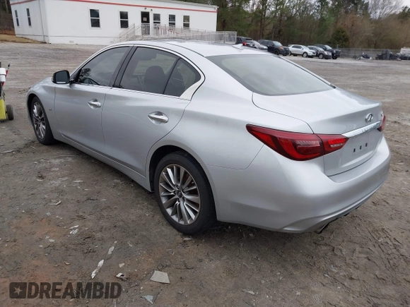 2019 Infiniti Q50 3.0t LUXE with VIN JN1EV7AP1KM519553, listed as a IAAI auction lot 41265684 with 84,120 mi miles. Bid and sale history available at carsss.com. Image 3.